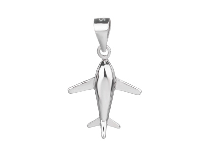4434 stribrny privesek letadlo