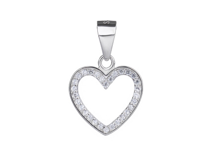 4473 4473 stribrny privesek jemne srdicko