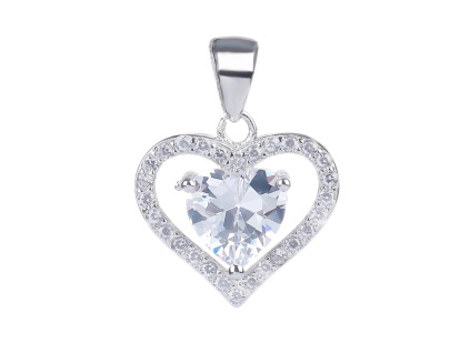 4476 stribrny privesek zarive srdce