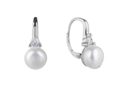 4488 4488 4488 stribrne nausnice perla 9 mm