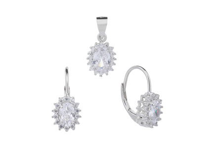 4506 4506 4506 stribrna souprava kralovska jemna bila