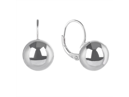 4557 4557 11633 stribrne nausnice klasicky patent koule celostribrne bez kamene sperky bealio