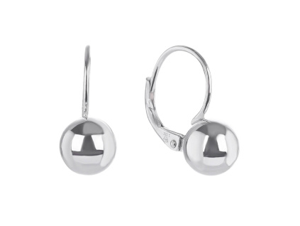 4563 4563 11631 stribrne nausnice klasicky patent koule celostribrne bez kamene sperky bealio