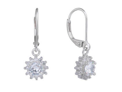 4575 11239 stribrne dlouhe nausnice visaci patent ciry kamen bily zirkon sperky bealio