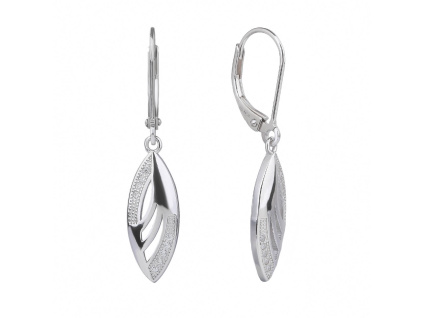 4587 4587 04935 stribrne dlouhe nausnice visaci patent ciry kamen bily zirkon sperky bealio