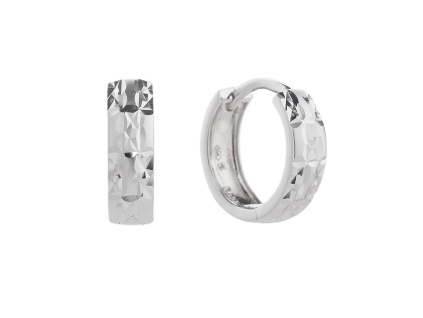 4623 4623 10391 stribrne nausnice krouzky francouzske matovane brousene bez kamene sperky bealio