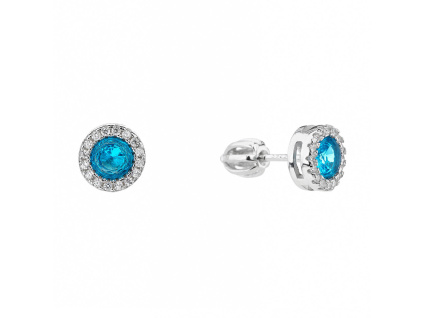 4734 4734 4734 stribrne nausnice kolecko aqua