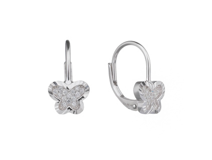 4778 4778 4778 stribrne nausnice motylek zarivy