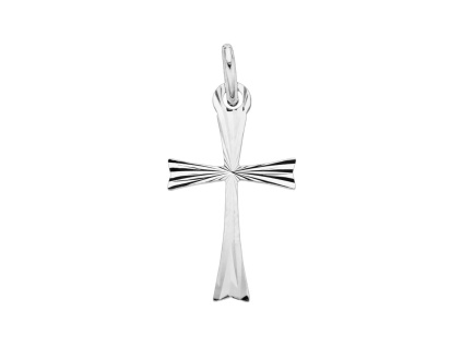 498 1 498 1 stribrny privesek kriz brouseny