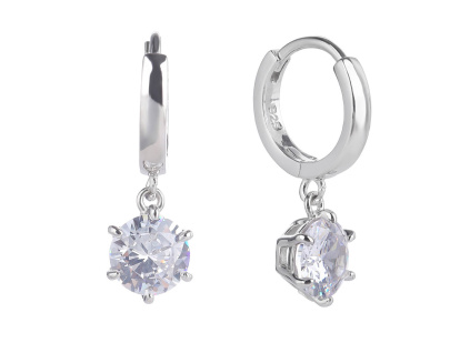 4992 4992 4992 10317 stribrne nausnice visaci francouzsky patent krouzek ciry kamen bily zirkon sperky bealio