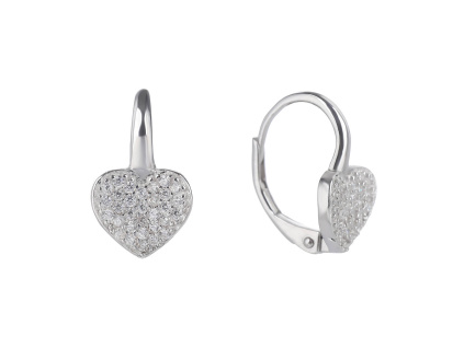 5031 5031 5031 stribrne nausnice srdce zarive