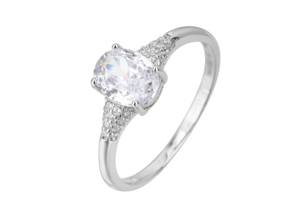 5133 stribrny prsten oval zarivy velikost prstenu 64