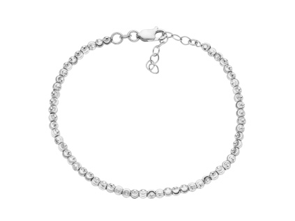 Stříbrný náramek MĚSÍČNÍ 3 mm (Délka náramku 17+3 cm)