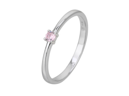 Stříbrný prsten SOLITÉR jemný (Velikost prstenu 56)