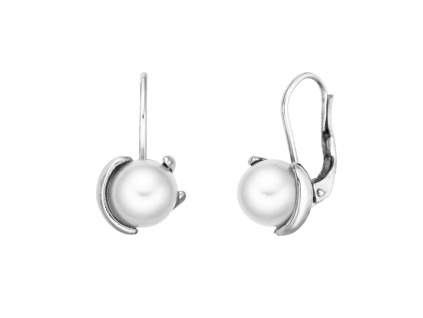 5229 5229 5229 stribrne nausnice perla ornament