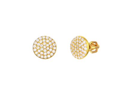 5388 5388 5388 stribrne nausnice kolecko yellow