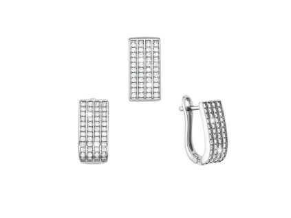 5490 5490 5490 stribrna souprava obdelnikove