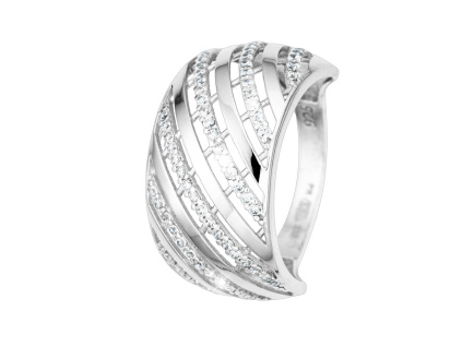 5505 stribrny prsten elegantni velikost prstenu 69