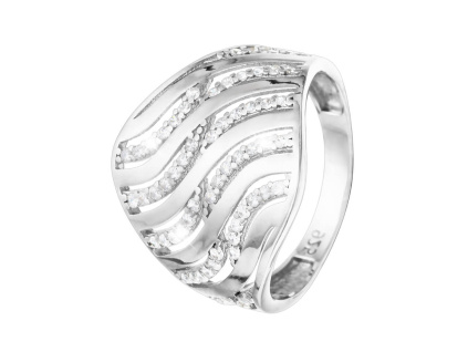 5520 stribrny prsten vlnky velikost prstenu 66