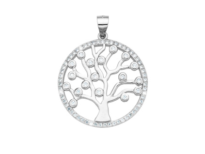 5568 stribrny privesek strom zivota 25 mm