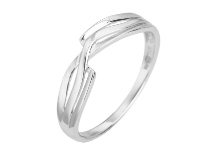 5658 stribrny prsten vlnky propletene velikost prstenu 64
