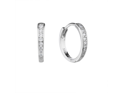 5691 5691 5691 11723 stribrne nausnice kruhy krouzky ciry kamen bily zirkon sperky bealio