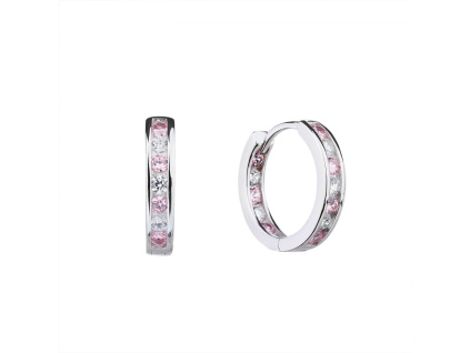5706 5706 5706 13253 stribrne nausnice kruhy krouzky ciry kamen ruzovy zirkon sperky bealio