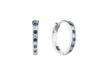 5712 5712 5712 13251 stribrne nausnice kruhy krouzky ciry kamen modry zirkon sperky bealio