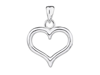 5754 5754 stribrny privesek srdce