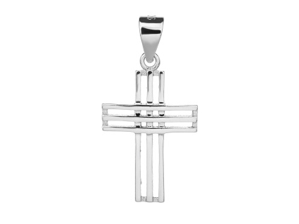 5769 5769 06533 stribrny privesek kriz krizek bez kamene sperky bealio