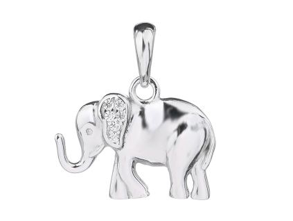 5772 stribrny privesek slon