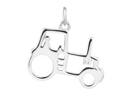 5787 03203 stribrny privesek traktor stroj bez kamene sperky bealio