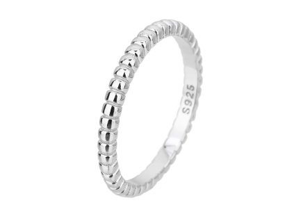 Stříbrný prsten ČLÁNKOVANÝ minimalistický (Velikost prstenu 60)