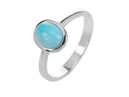 5865 stribrny prsten soliter larimar velikost prstenu 60