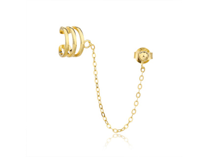 6252 6252 stribrna nausnice zausnice basic zlacene yellow