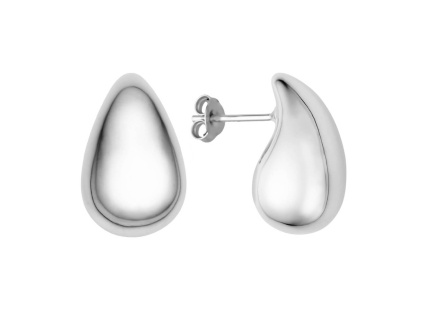 6258 2 6258 2 stribrna nausnice slza kapka 20 mm