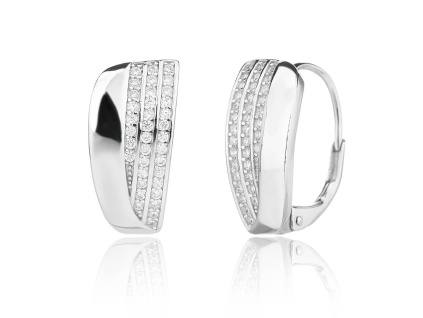 6402 6402 13475 stribrne nausnice klasicky pevny patent ciry kamen bily zirkon sperky bealio