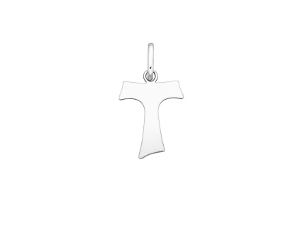 6504 11617 stribrny privesek frantiskansky kriz krizek bez kamene sperky bealio