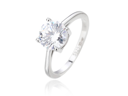 6561 stribrny prsten vyrazny soliter velikost prstenu 64