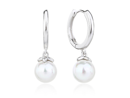 13833 Stribrne nausnice visaci francouzske zapinani ricni perla kamen sperky BEALIO