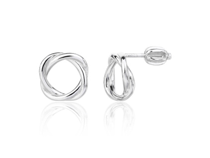 13996 Stribrne nausnice pecky sroubek kolecko kruh sperky BEALIO