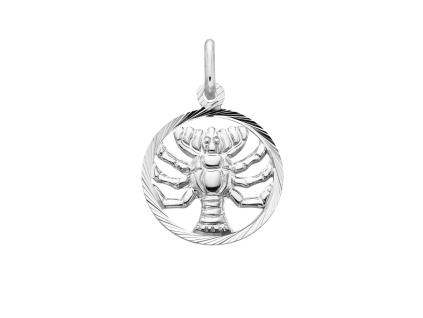 03576 Stribrny privesek znameni zverokruhu rak sperky BEALIO