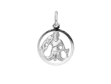 03583 Stribrny privesek znameni zverokruhu vodnar sperky BEALIO