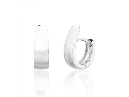 7148 13728 stribrne nausnice leskle francouzsky patent zapinani bez sperky bealio