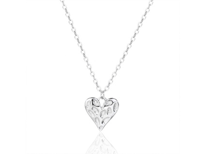7247 14216 stribrny nahrdelnik srdce srdicko bez kamene sperky bealio