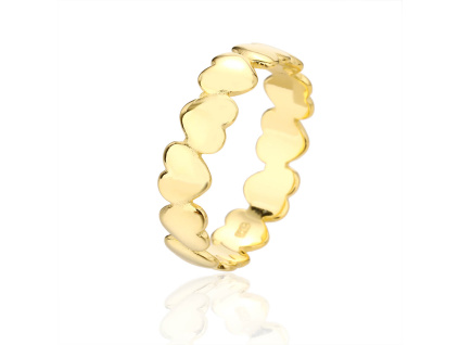 7268 14240 stribrny prsten srdce srdicko bez kamene zlaceny pozlacene sperky bealio