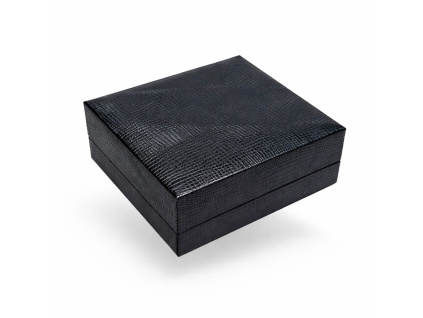 50016 dárková krabička černá šedá tmavě modrá koženková kožená šperky BEALIO