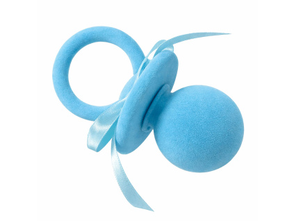 50024 dárková krabička modrá dudlík sametová šperky BEALIO