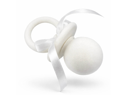 50025 dárková krabička bílá dudlík sametová šperky BEALIO