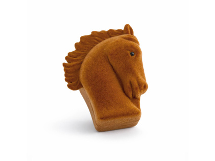 50032 dárková krabička kůň koníček hnědá sametová šperky BEALIO